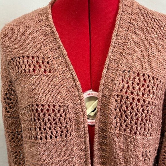 Maurices Women's Textured Knit Cardigan - Tan MM406 - Picture 2 of 7